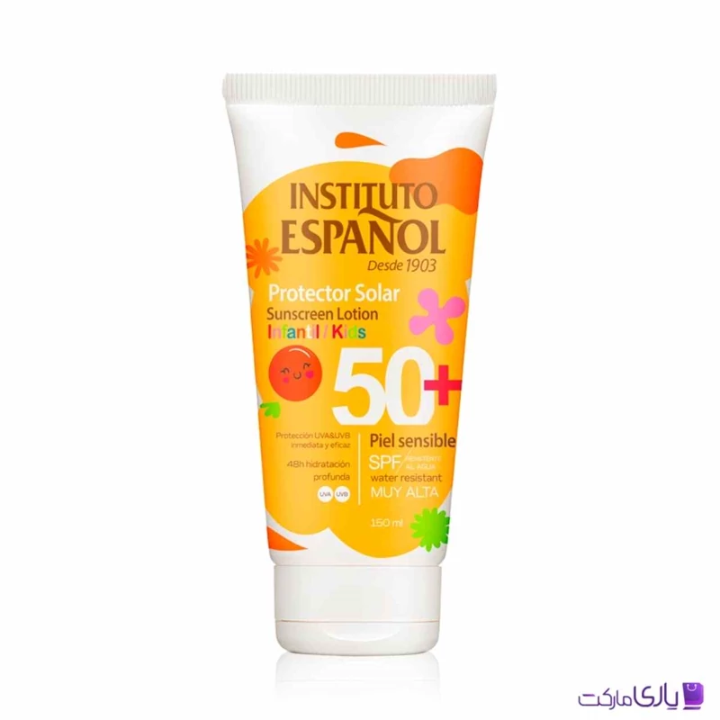 لوسیون ضد آفتاب کودکان اسپانول مدل Piel Sensible با SPF 50+ حجم 150 میل