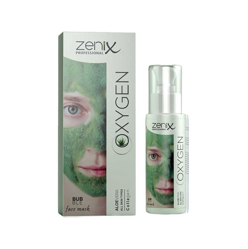 ماسک صورت فومی شاداب کننده و آبرسان زنیکس Zenix حاوی آلوئه ورا حجم 70 میل