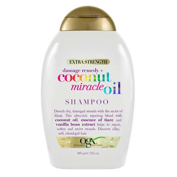 شامپو بدون سولفات روغن نارگیل coconut oil اوجی ایکس 385میلی