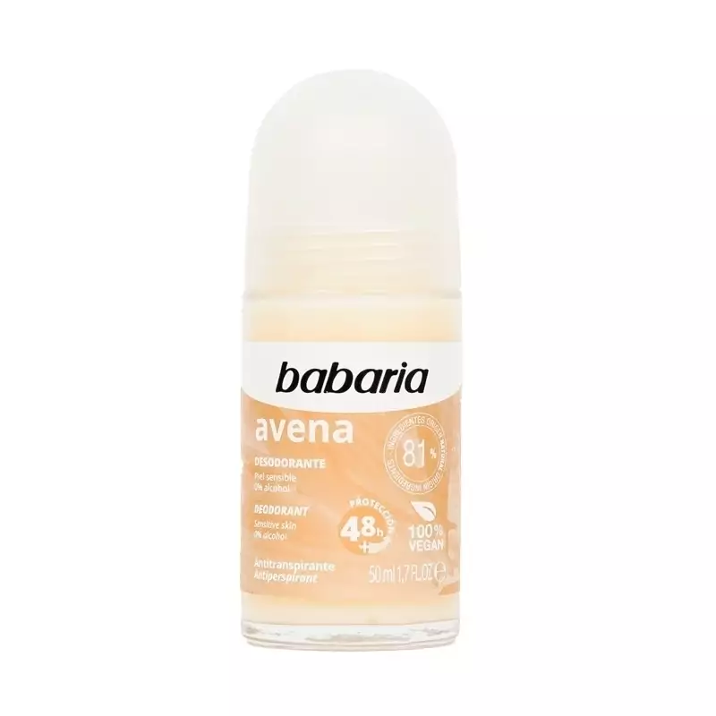 مام ضد تعریق باباریا babaria مدل avena مناسب پوست حساس حجم 50 میل