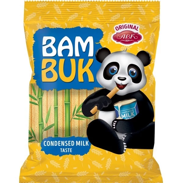 بیسکوییت رولی بام بوک با طعم شیر عسلی ABK حاوی شیر تلغیظ شده حجم 200 گرم