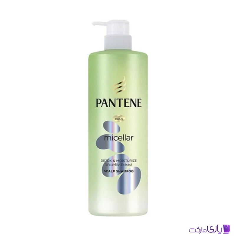 شامپو میسلار مرطوب کننده پنتن مدل Detox And Moisturize Waterlily Extract عصاره نیلوفر آبی حجم 530 میل