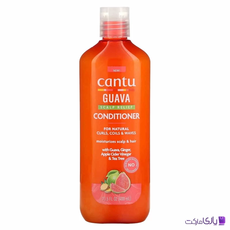 نرم کننده گوآوا کنتو Cantu موهای فر آبرسان کف سر حجم 400 میل