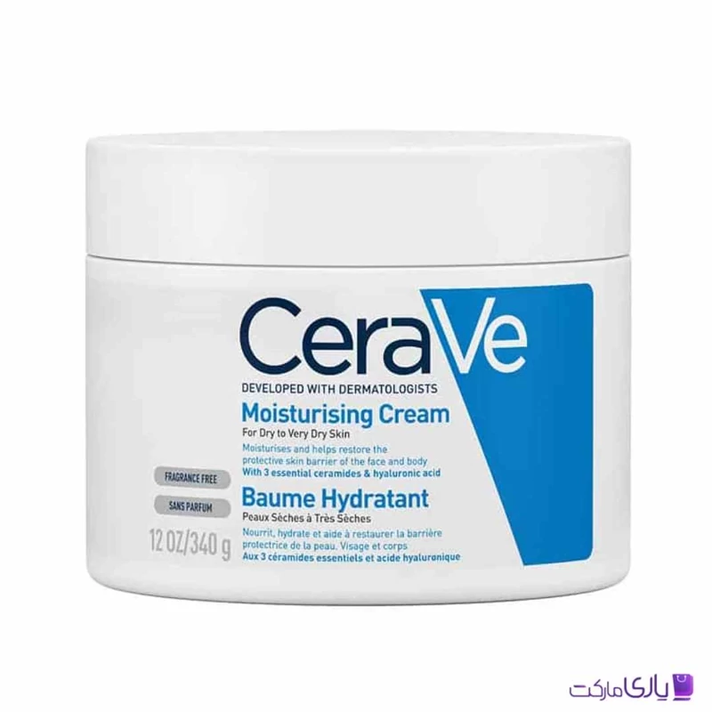 کرم مرطوب کننده و آبرسان سراوی Cerave پوست خشک و خیلی خشک حجم 340 گرم