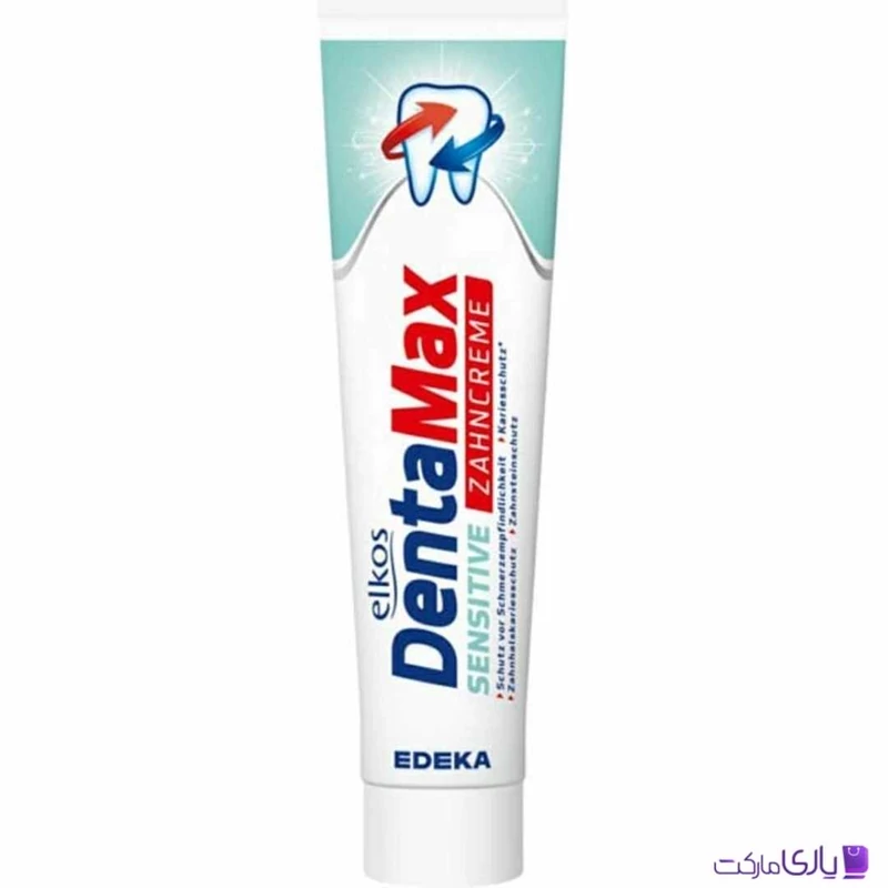 خمیر دندان دنتا مکس الکوس Denta max Elkos مدل Sensitive حجم 125 میل