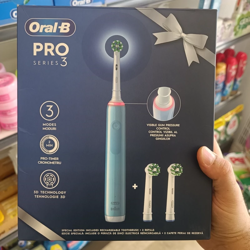 مسواک برقی اورال بی آبی به همراه دو عدد سری اضافه Oral-B Pro Series 3