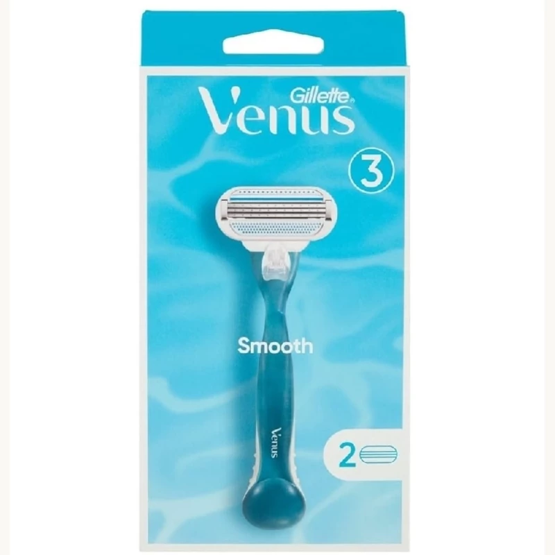 تیغ اصلاح ژیلت ونوس زنانه مدل smooth با دو یدک