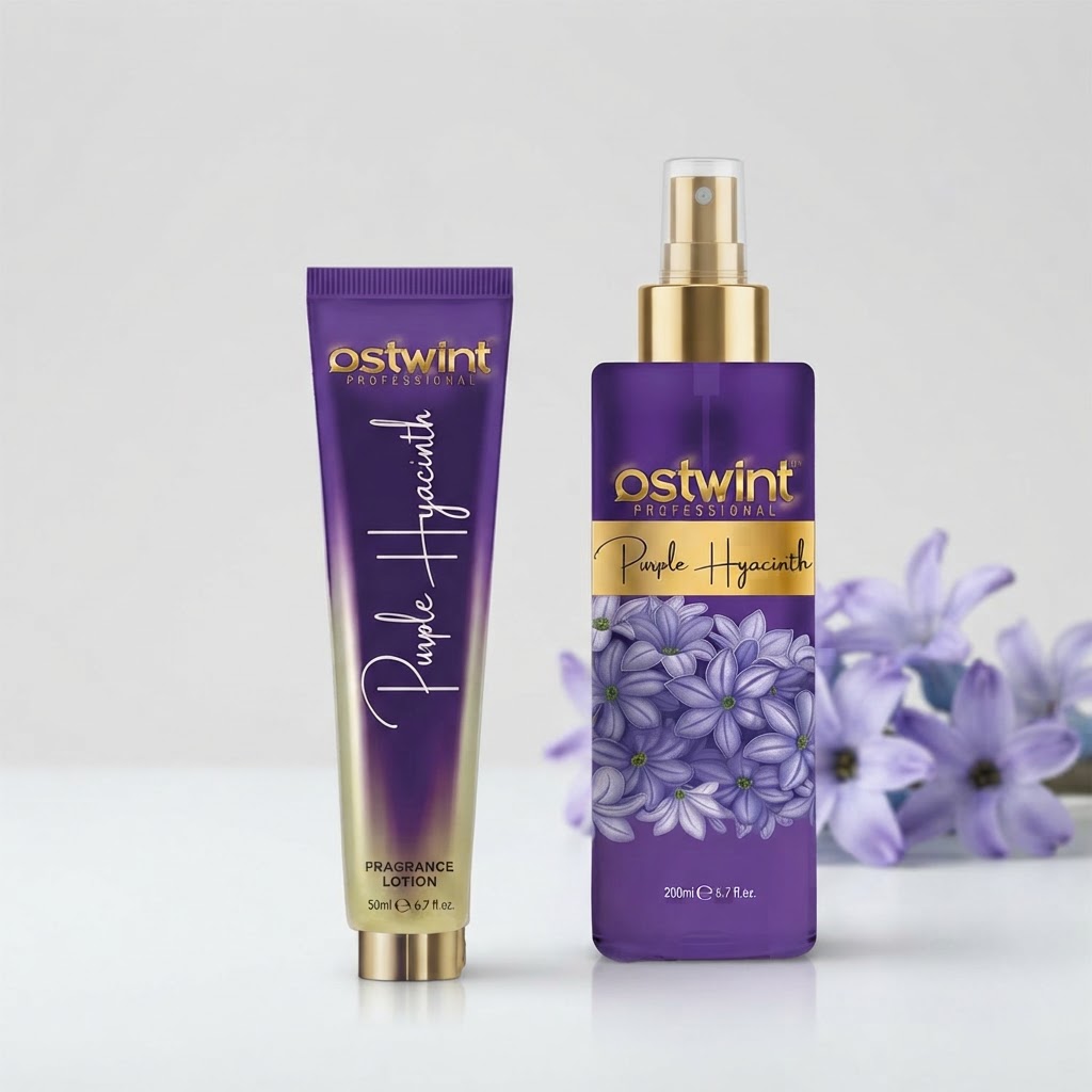 ست بادی اسپلش و لوسیون بدن استیونت Ostwint رایحه Purple Hyacinth حجم 200+50 میل