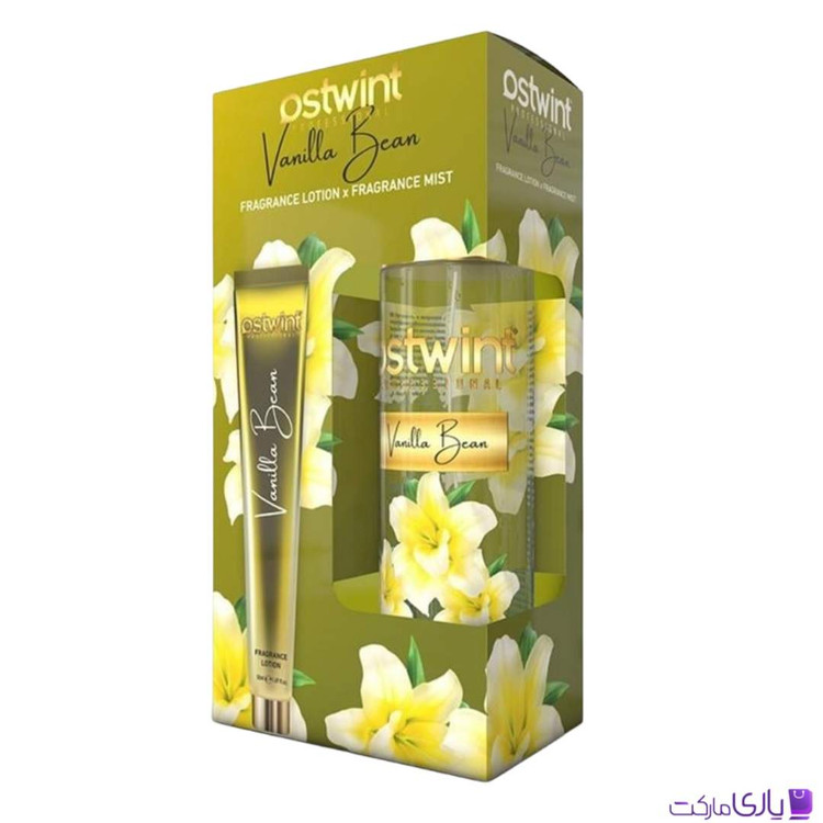 ست بادی اسپلش و لوسیون بدن اوست وینت Ostwint رایحه Vanilla Bean حجم 200+50 میل