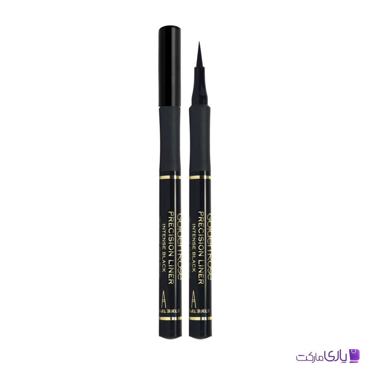 خط چشم ماژیکی گلدن رز Golden Rose مدل Precision Eyeliner Intense Black