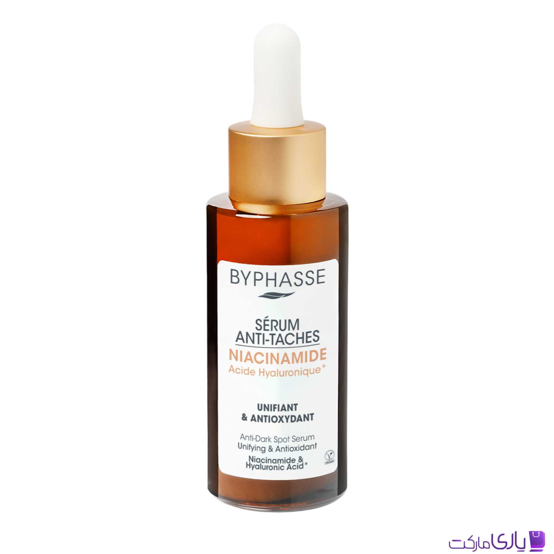 سرم ضد لک صورت بایفاس حاوی نیاسینامید مدل ANTI-DARK SPOTS حجم 50 میل