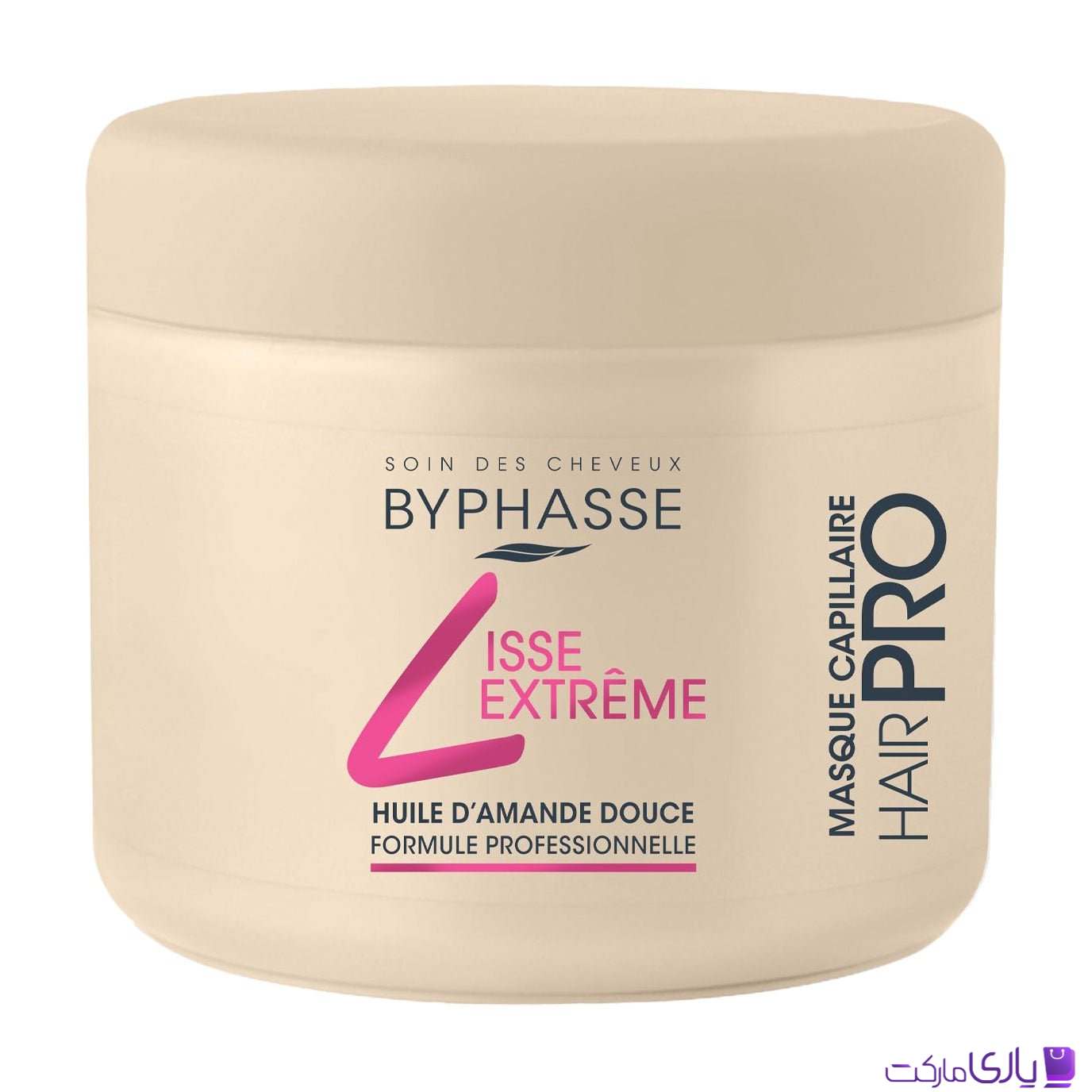 ماسک موی حرفه ای بایفاس byphasse با خاصیت ضد وزی حجم 500 میل