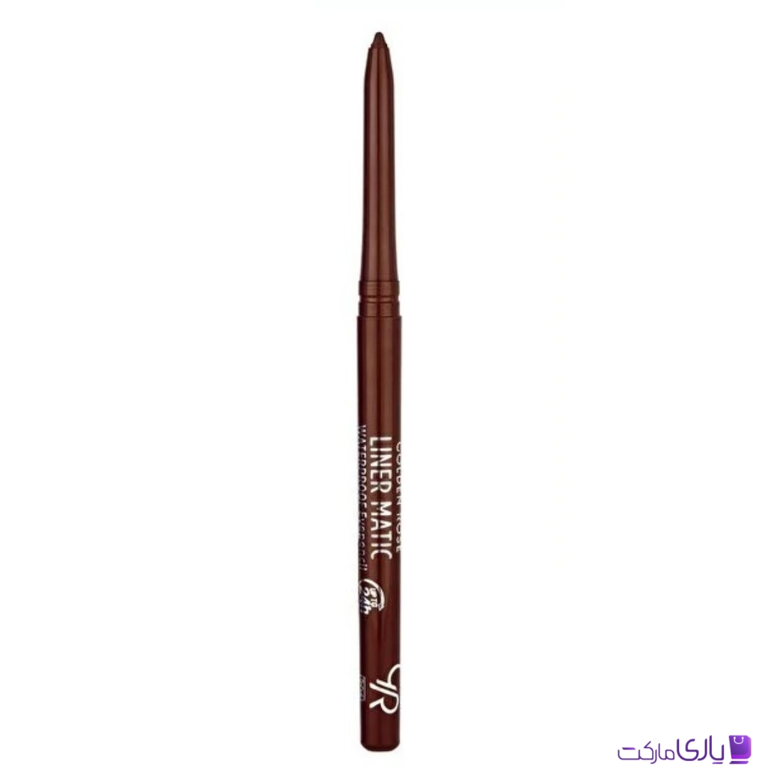 خط چشم ضد آب پیچی گلدن رز Golden Rose مدل Liner Matic رنگ Plum Berry شماره 206