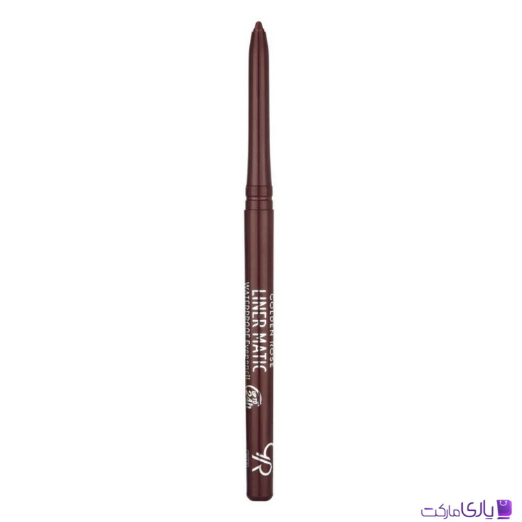خط چشم ضد آب پیچی گلدن رز Golden Rose مدل Liner Matic رنگ Dark Amethyst شماره 207