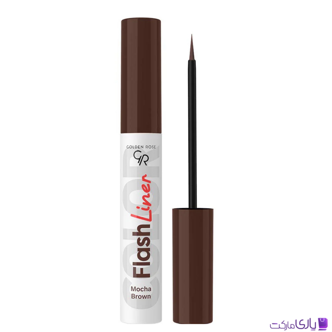 خط چشم رنگی گلدن رز Golden Rose مدل Gr Flash Eyeliner رنگ قهوه ای موکا Mocha Brown شماره 108