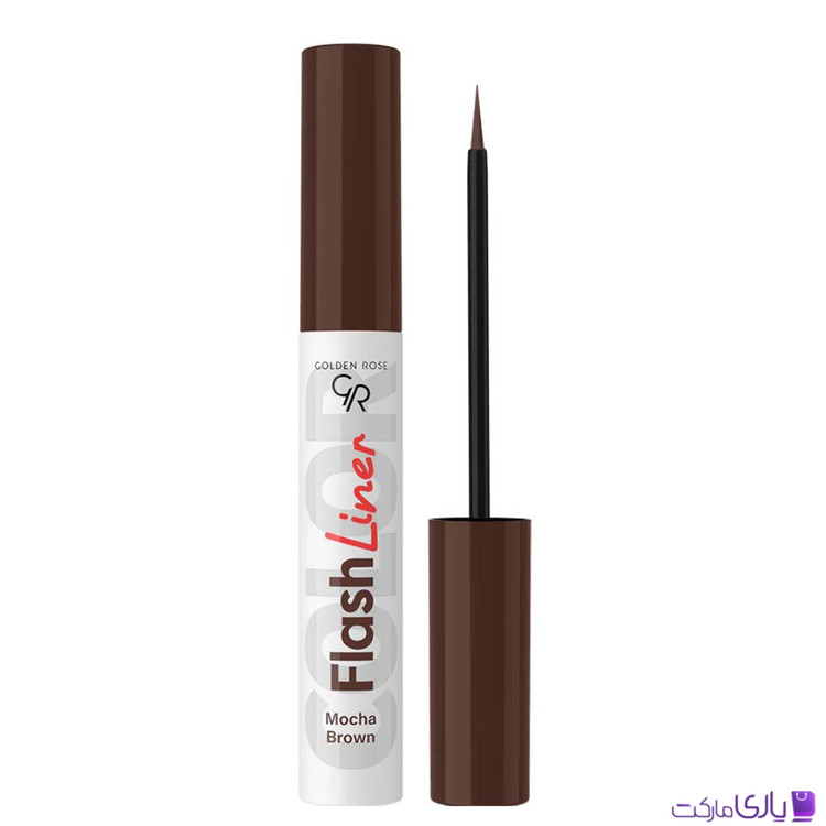 خط چشم رنگی گلدن رز Golden Rose مدل Gr Flash Eyeliner رنگ قهوه ای موکا Mocha Brown شماره 108