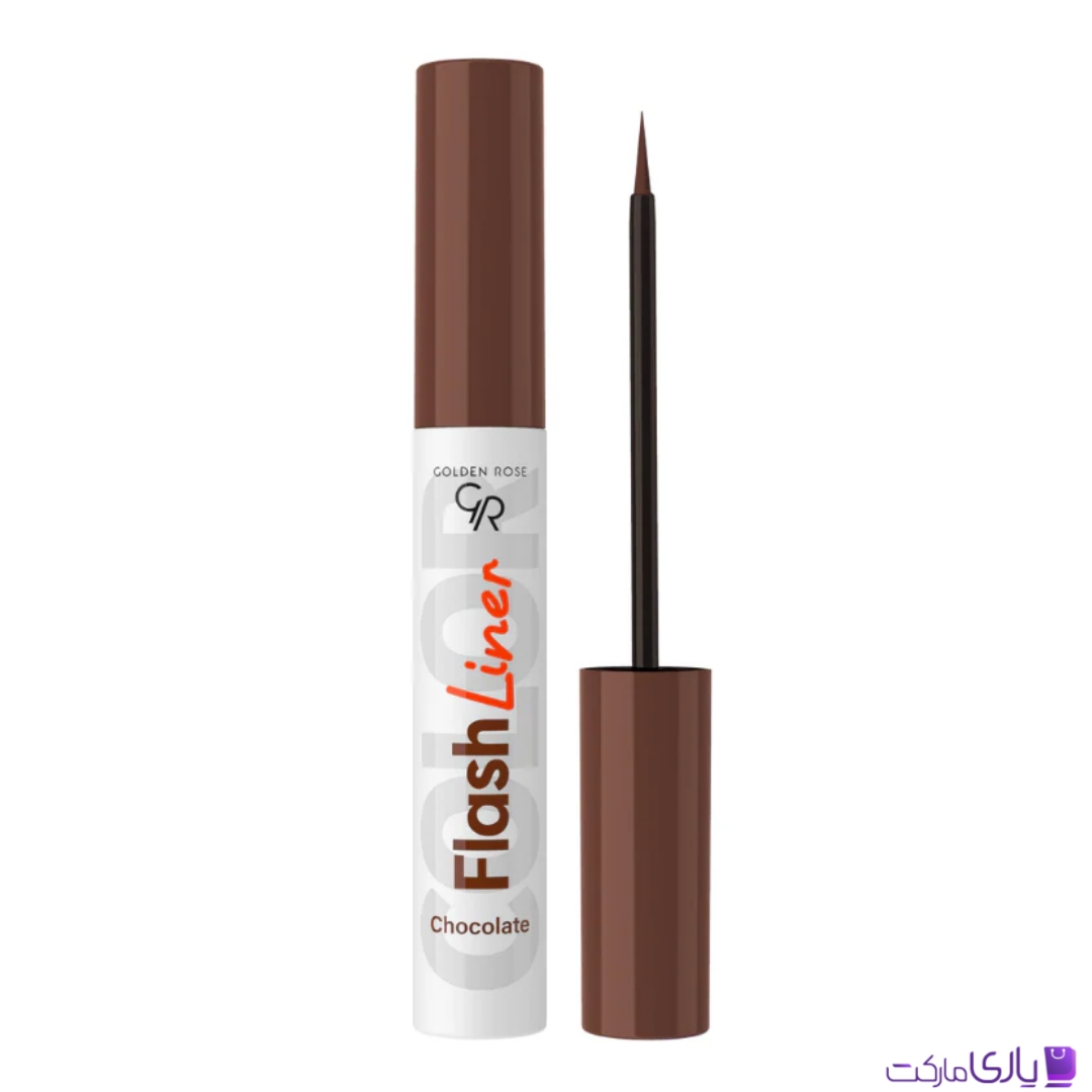 خط چشم رنگی گلدن رز Golden Rose مدل Gr Flash Eyeliner رنگ شکلاتی Chocolate شماره 111