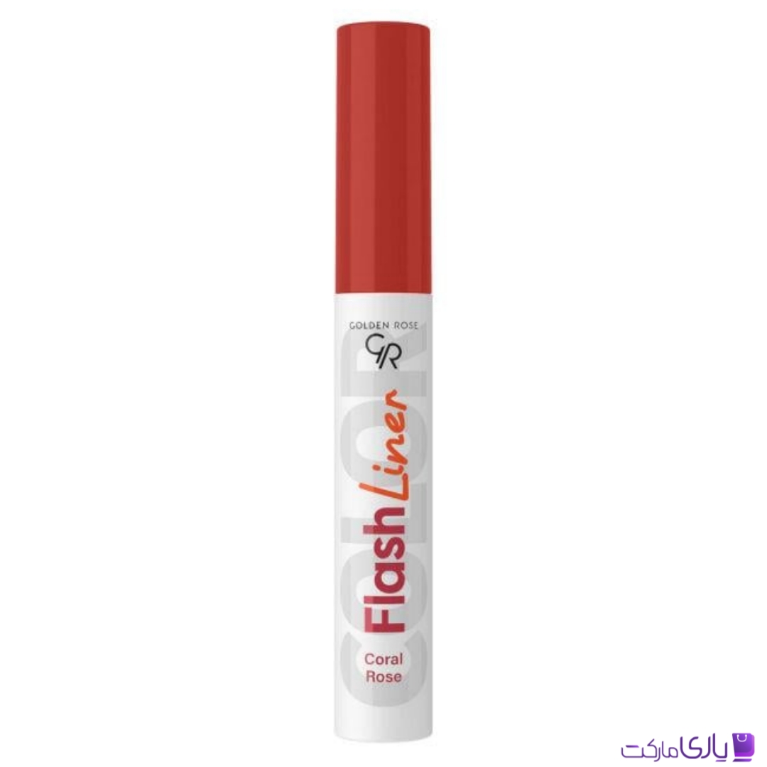 خط چشم رنگی گلدن رز Golden Rose مدل Gr Flash Eyeliner رنگ رز مرجانی Coral Rose شماره 106