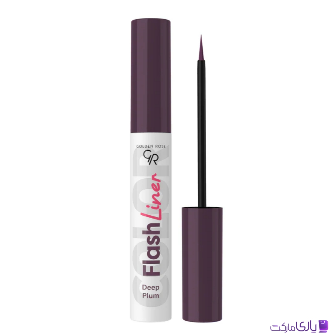 خط چشم رنگی گلدن رز Golden Rose مدل Gr Flash Eyeliner رنگ بنفش آلویی Deep Plum شماره 109