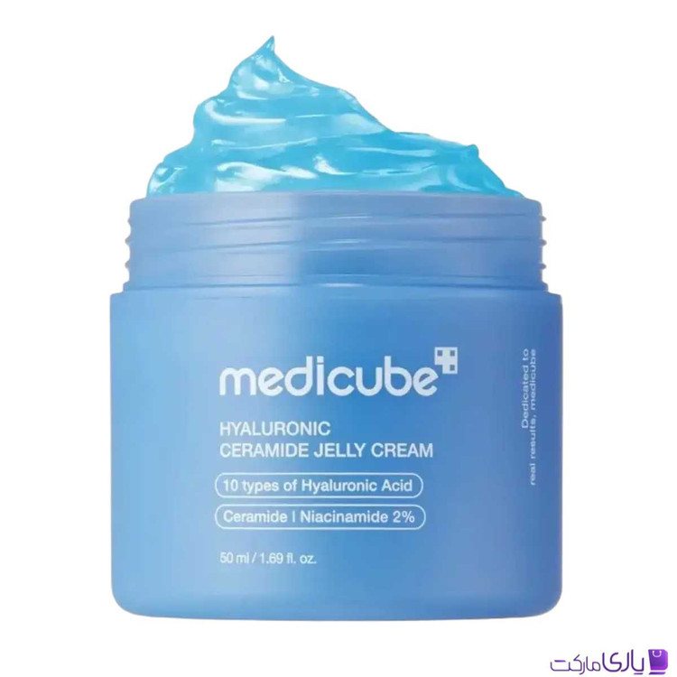 ژل کرم آبرسان هیالورونیک اسید و سرامید مدی کیوب Medicube حجم 50 میل