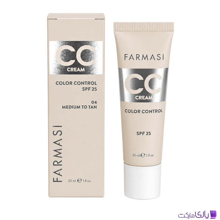 سی سی کرم فارماسی مدل Color Control با SPF 25 شماره 04 مدیوم تا برنزه حجم 30 میل
