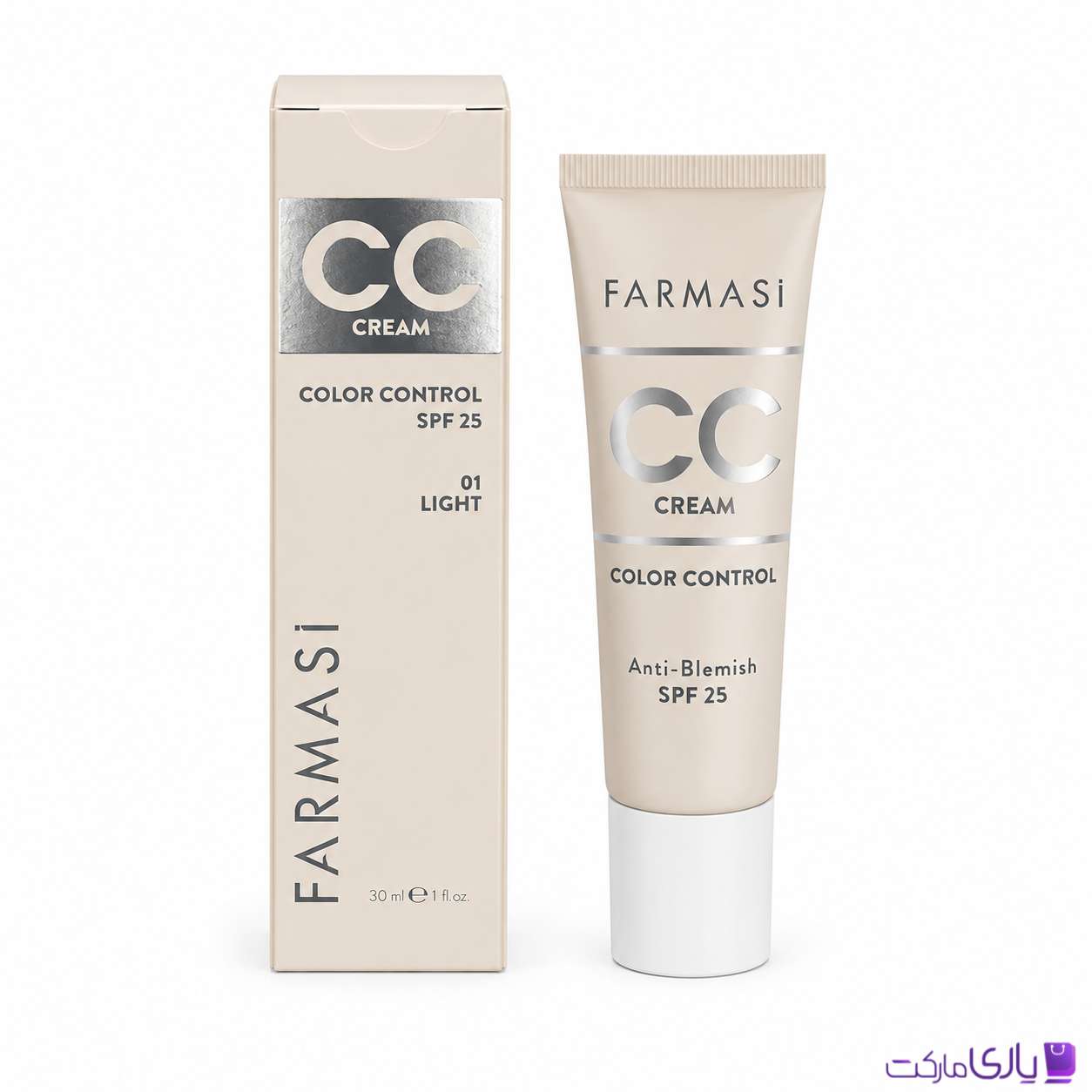 سی سی کرم فارماسی مدل Color Control ضد لک SPF 25 شماره 01 لایت حجم 30 میل