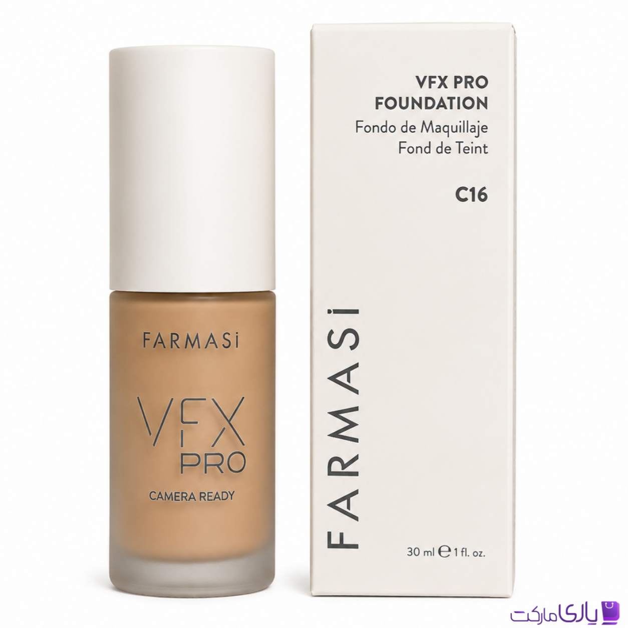 کرمپودر حرفهای فارماسی مدل VFX Pro سری Camera Ready شماره C16 حجم 30 میل