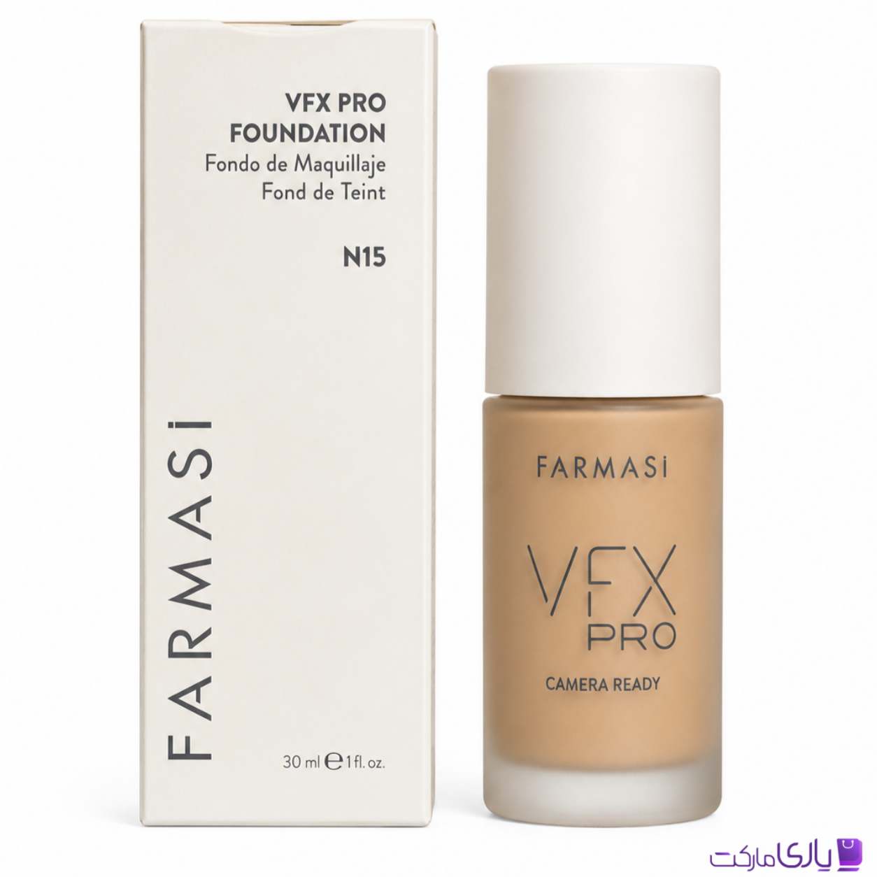 کرم پودر فارماسی VFX Pro مدل Camera Ready شماره N15 حجم 30 میل