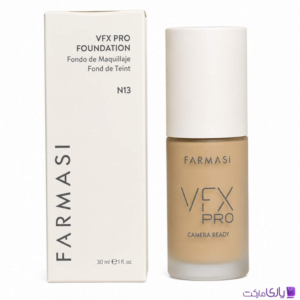 کرم پودر حرفهای فارماسی VFX Pro مدل Camera Ready شماره N13 حجم 30 میل
