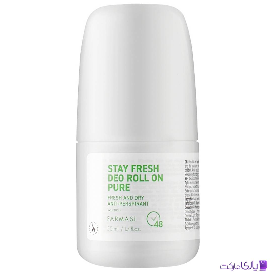رول ضد تعریق زنانه فارماسی مدل Stay Fresh Deo Roll On Pure حجم 50 میل