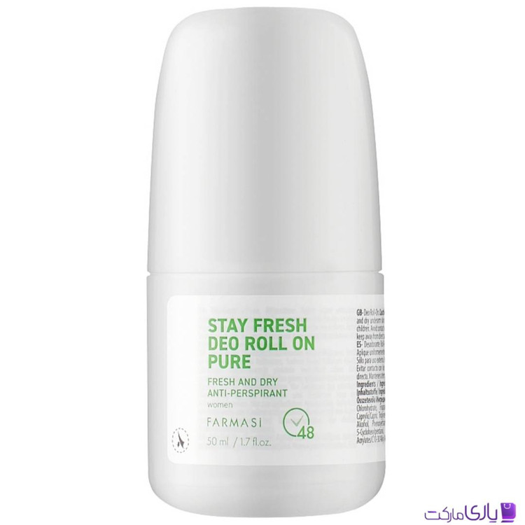 رول ضد تعریق زنانه فارماسی مدل Stay Fresh Deo Roll On Pure حجم 50 میل