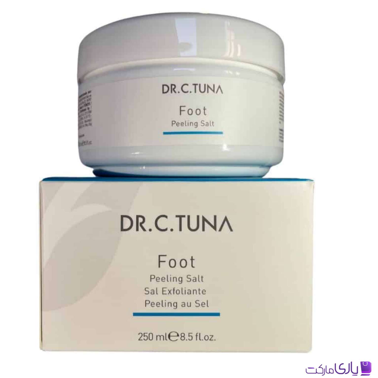 نمک لایه بردار پا دکتر سی تونا فارماسی مدل Dr. C. Tuna Foot Peeling Salt حجم 250 میل