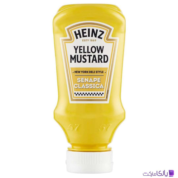 سس خردل ملایم زرد هاینز Heinz مدل نیویورک دلی استایل حجم 220 میل