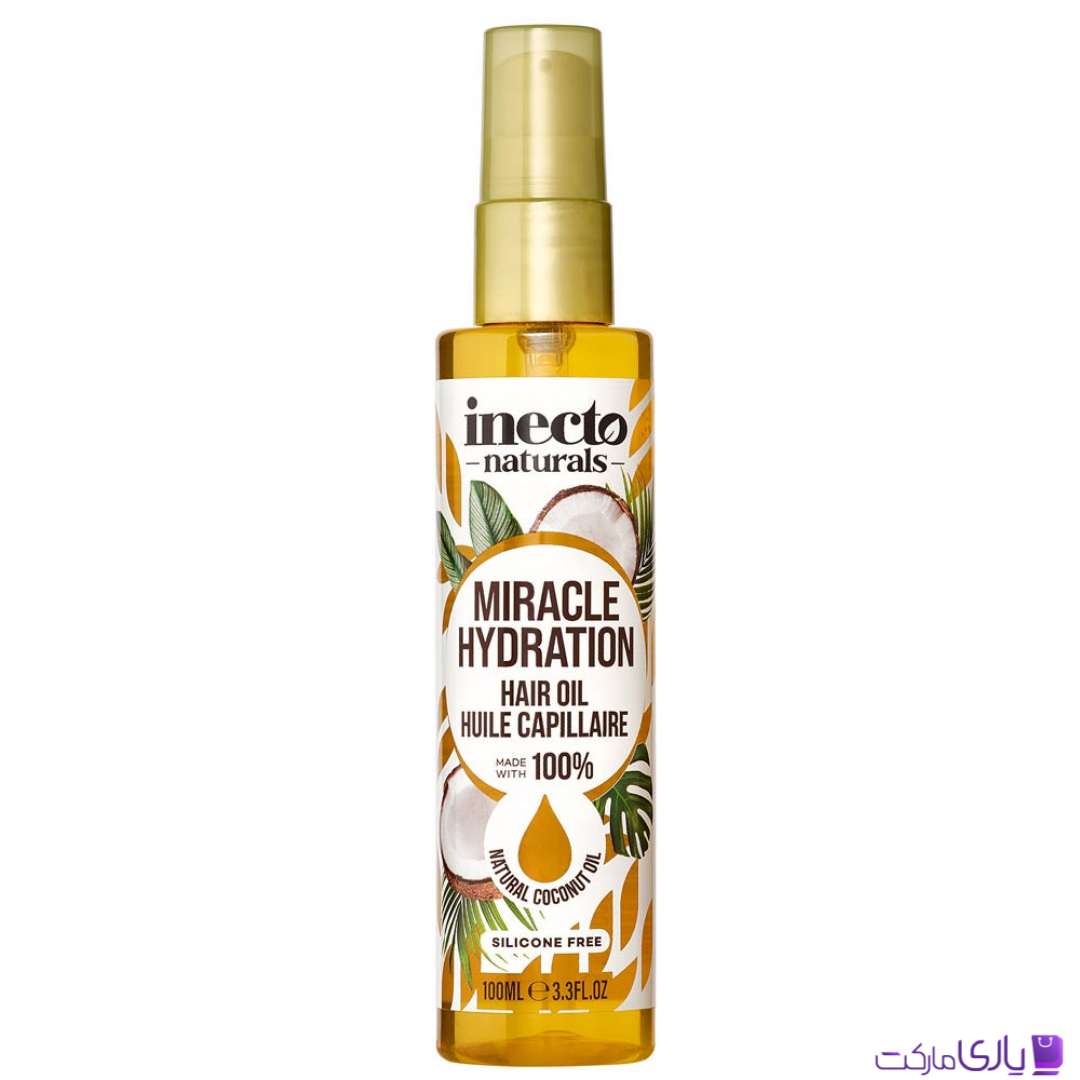 روغن مو نارگیل اینکتو Inecto مدل Miracle Hydration حجم 100 میل