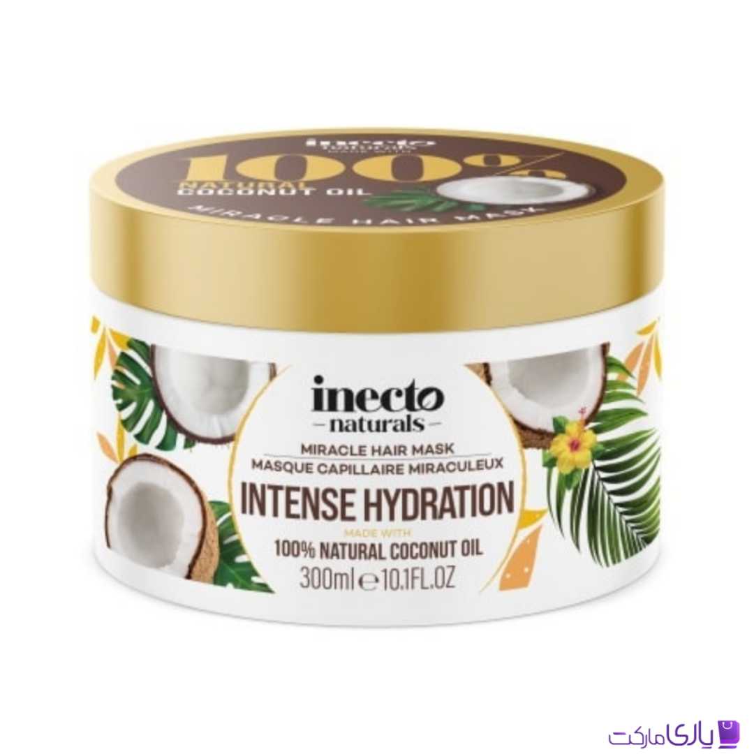 ماسک مو معجزهآسا و آبرسان قوی نارگیل اینکتو مدل Intense Hydration Coconut حجم 300 میل