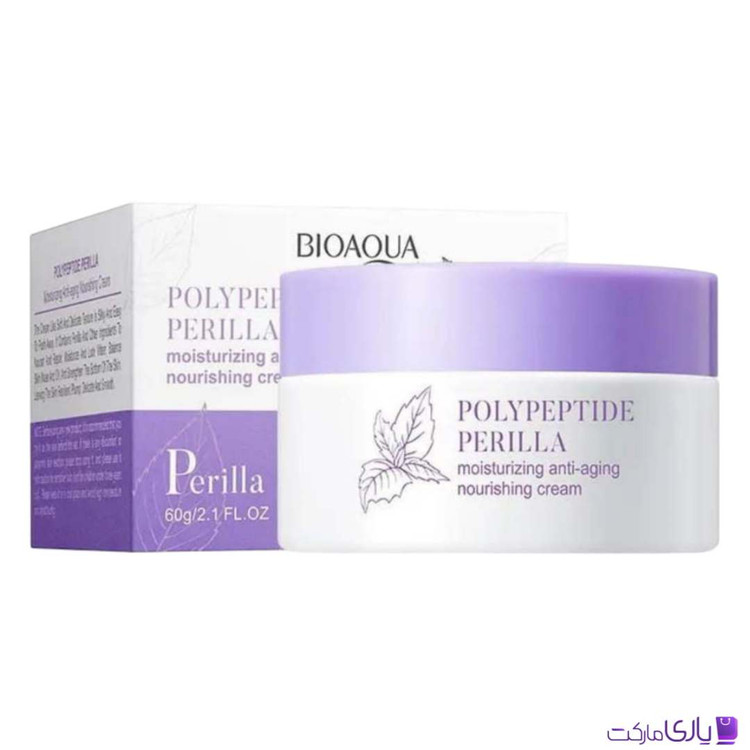 کرم مغذی و آبرسان ضد چروک بیوآکوا مدل Polypeptide Perilla حجم 60 گرم
