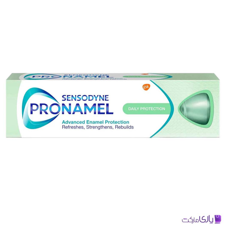 خمیردندان سنسوداین مدل Daily Protection با فرمول محافظت، تقویت و بازسازی مینای دندان حجم 75 میل