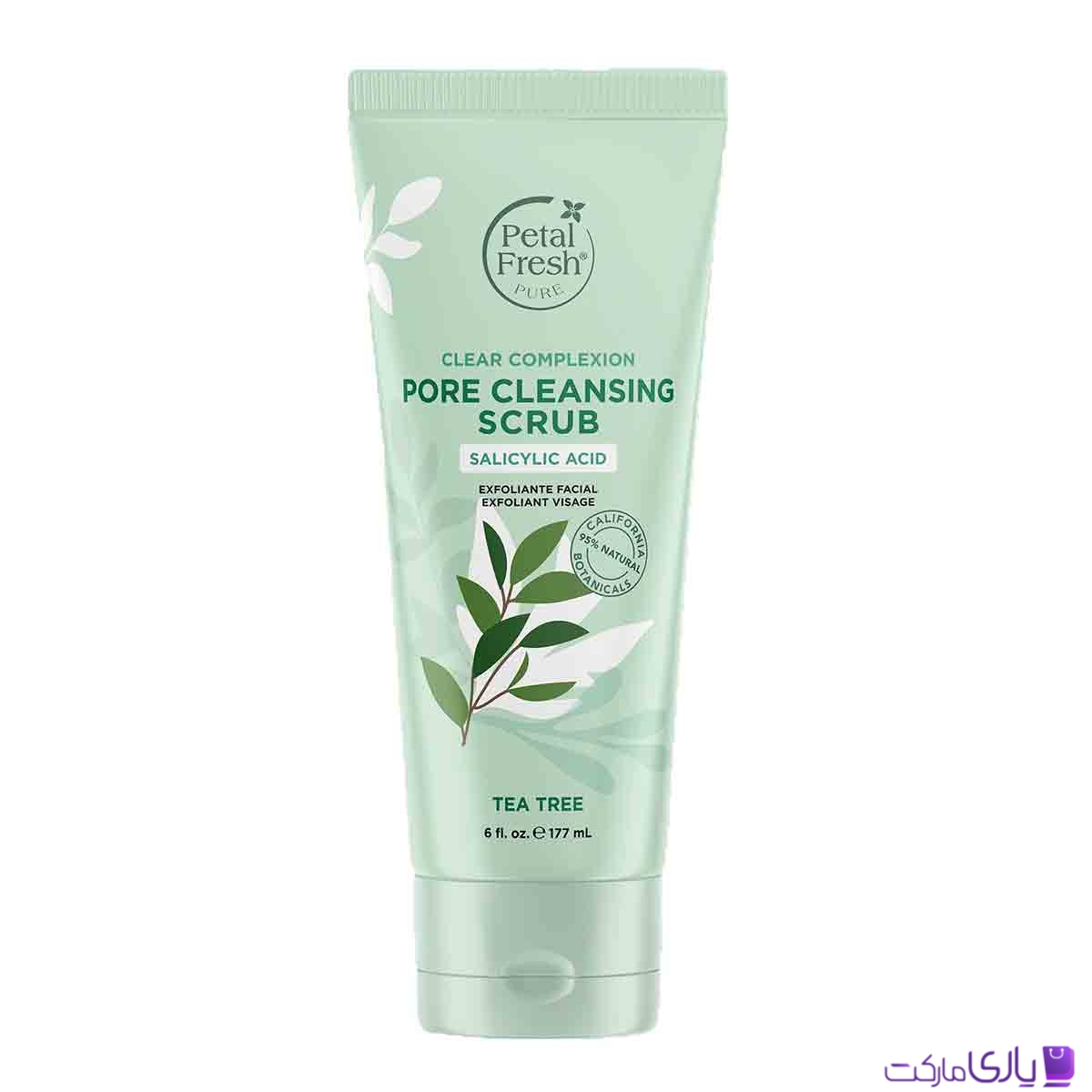 اسکراب پاککننده منافذ پوست پتال فرش مدل Clear Complexion حاوی سالیسیلیک اسید و روغن درخت چای حجم 177 میل