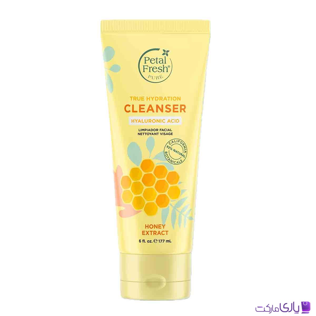 ژل شستشوی صورت آبرسان پتال فرش مدل True Hydration حاوی اسید هیالورونیک و عصاره عسل حجم 177 میل