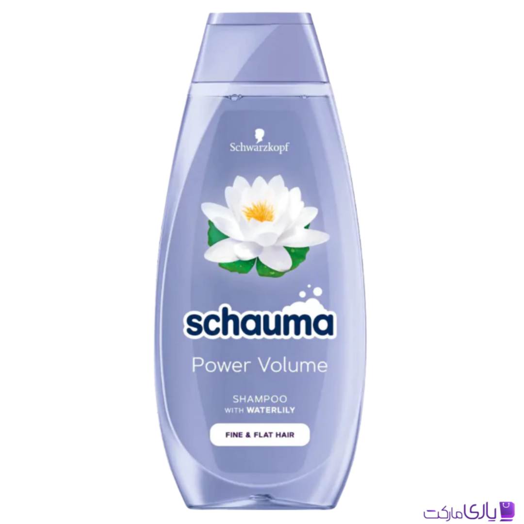 شامپو حجم دهنده شاوما shauma مدل power volume برای مو های نازک حجم 400 میل