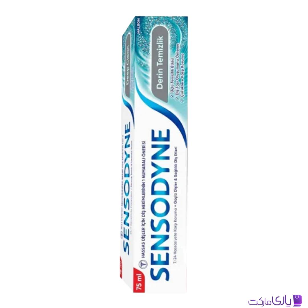 خمیر دندان سنسوداین مدل DEEP CLEAN حجم 75 میل