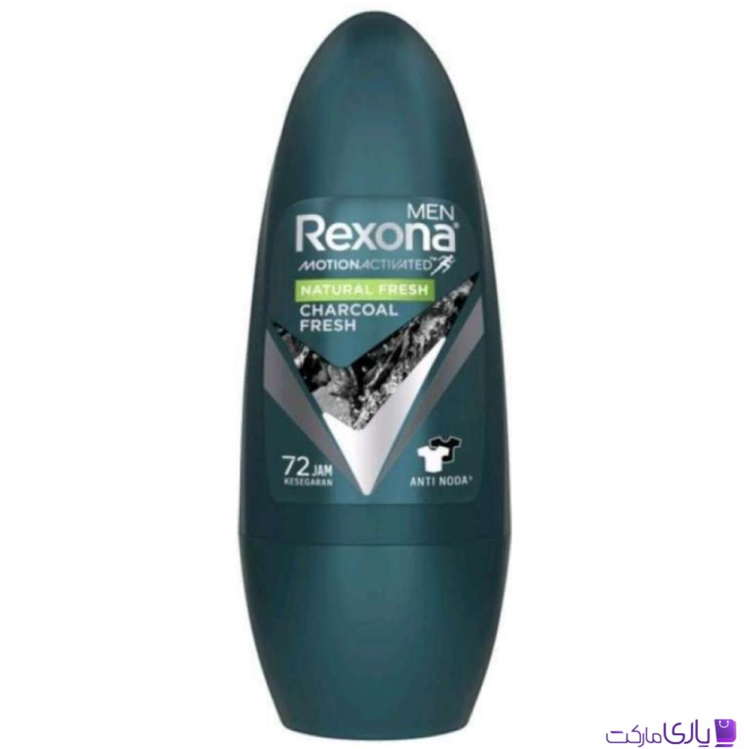 مام رولی ضد تعریق مردانه رکسونا 72 ساعته مدل Natural Fresh – Charcoal Fresh حجم 45 میل