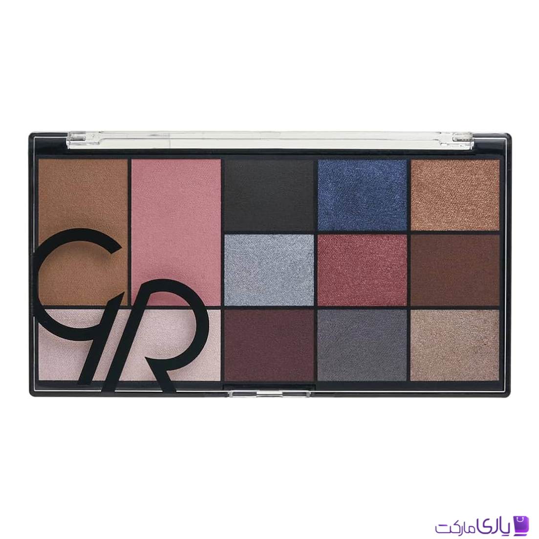 پالت سایه چشم برنزر و هایلایتر گلدن رز Golden Rose مدل City Style رنگ Smokey شماره 02
