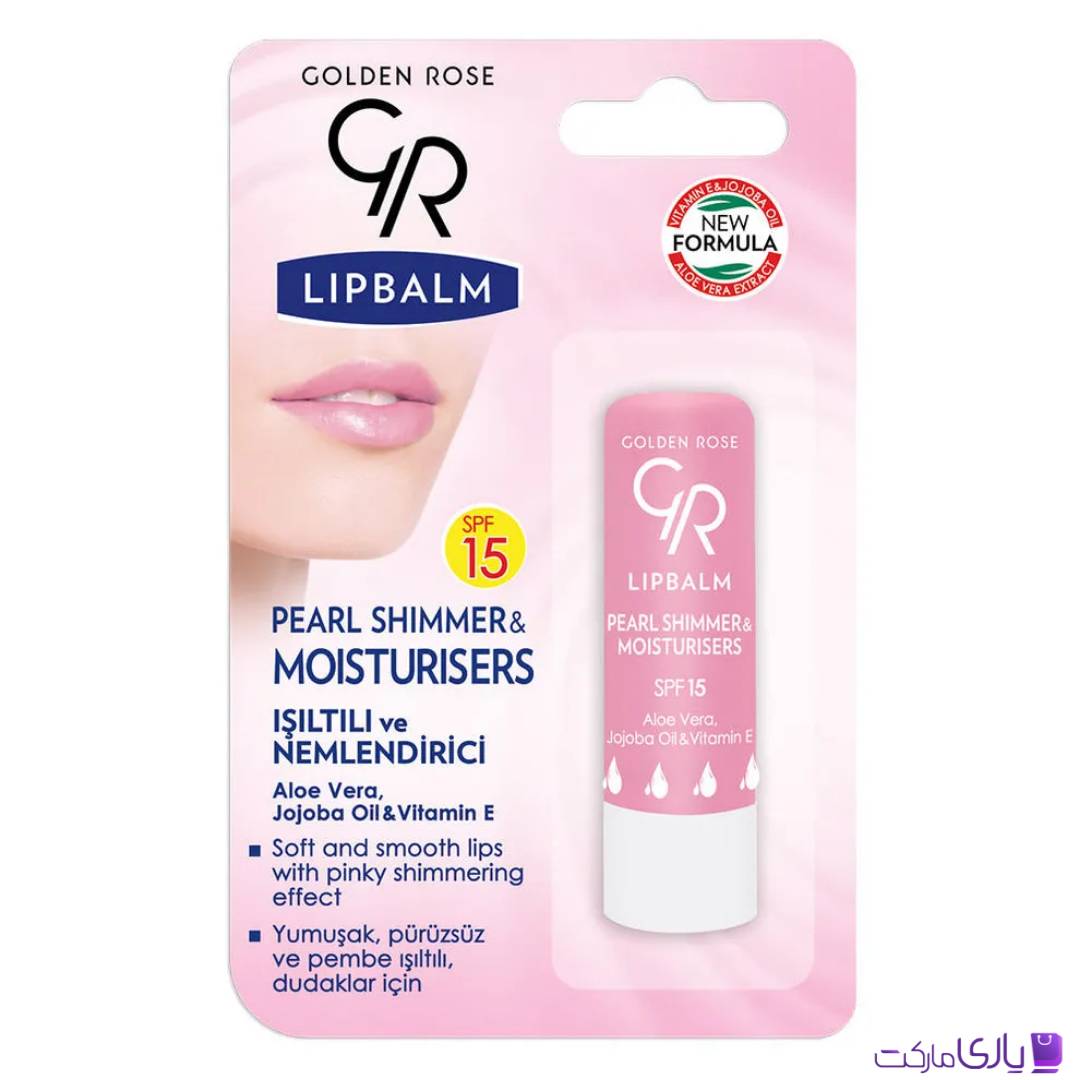 بالم لب رنگی گلدن رز Golden Rose مدل Pearl Shimmer