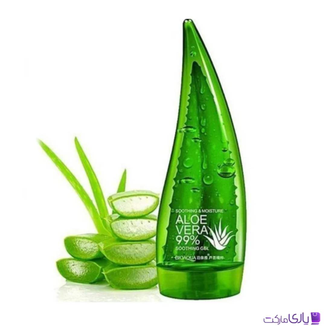 ژل آبرسان آلوئهورا 99% تسکیندهنده و مرطوبکننده بیوآکوا حجم 120 میل