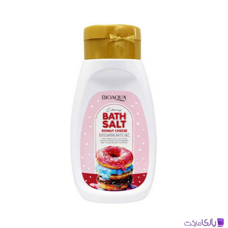 نمک بدن لایه بردار بیوآکوا BATH SALT DONUT CHEESE با رایحه دونات پنیری حجم 430 گرم