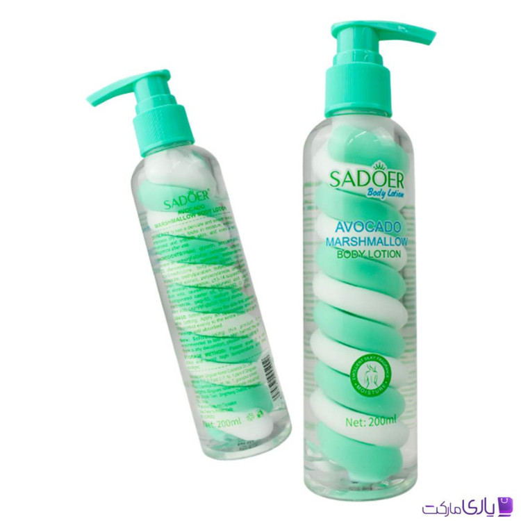 لوسیون بدن سادور SADOER AVOCADO با رایحه آووکادو حجم 200 میل