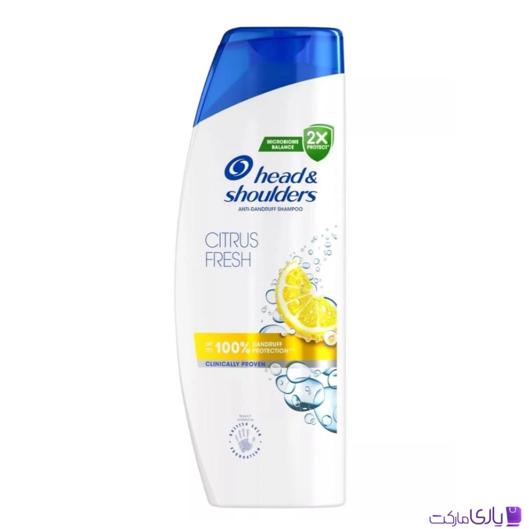 شامپو موهای چرب هد اند شولدرز سفارش اروپا مدل citrus fresh حجم 600 میل