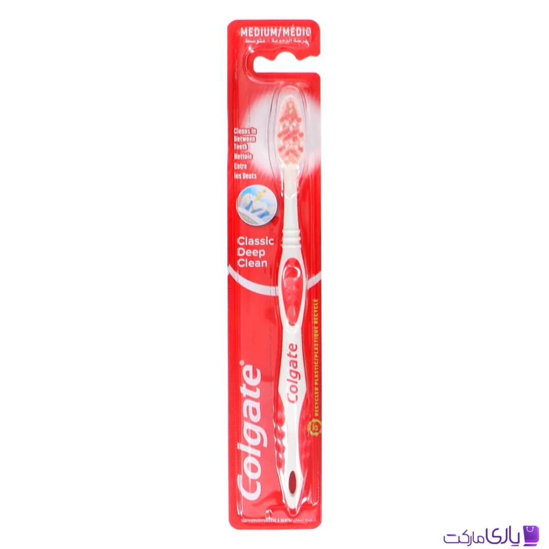 مسواک کلگیت مدل Classic Deep Clean با برس Medium متوسط