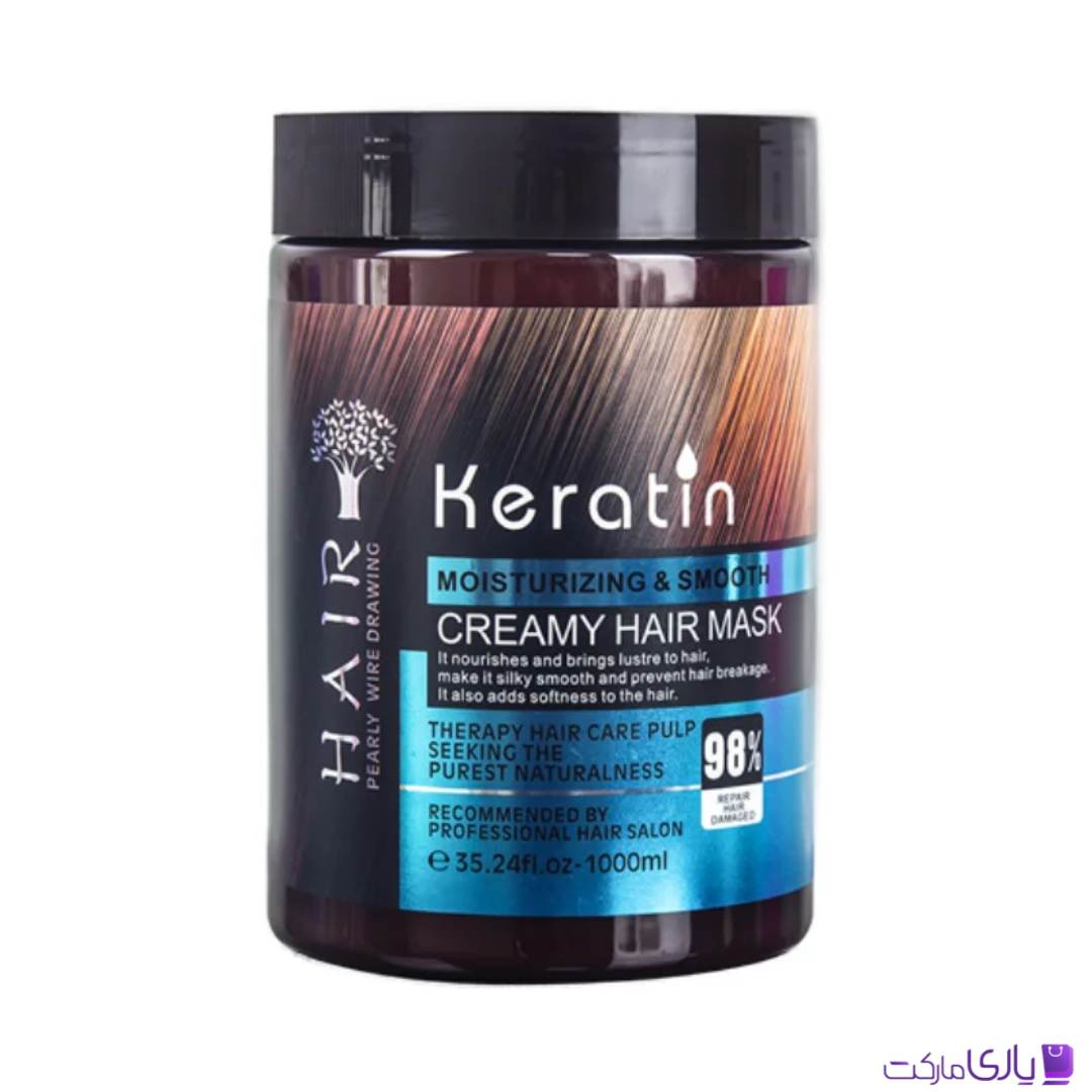 ماسک مو کراتینه بدون سولفات هیر HAIR حجم 1000 میل